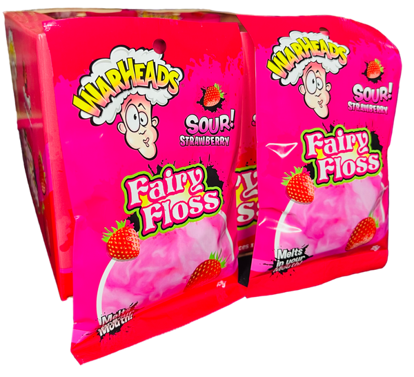 Warheads Fairy Floss Sour Strawberry (15g) – Tempting Sweets