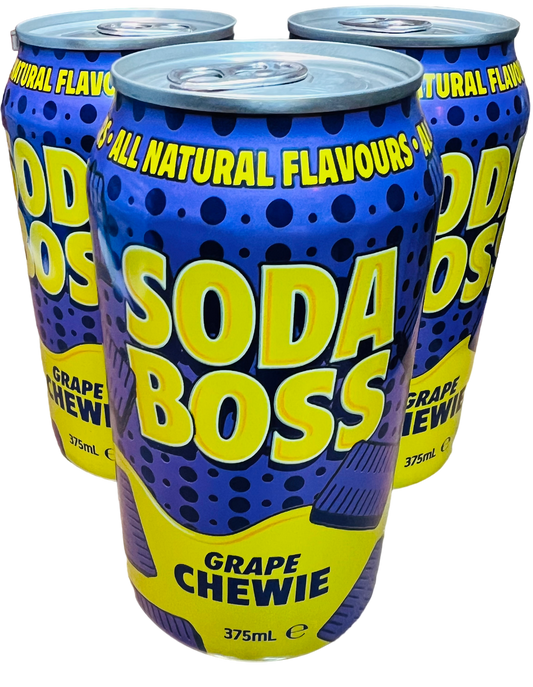 Soda Boss Grape Chewie (375ml)