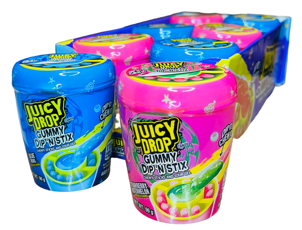 Juicy Drop Gummy Dip n Stix (96g) – Tempting Sweets