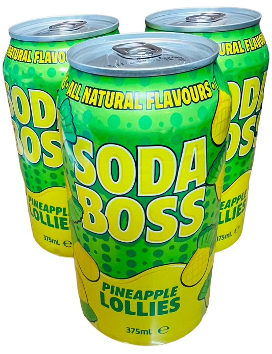 Soda Boss Pineapple Lollies (375ml)