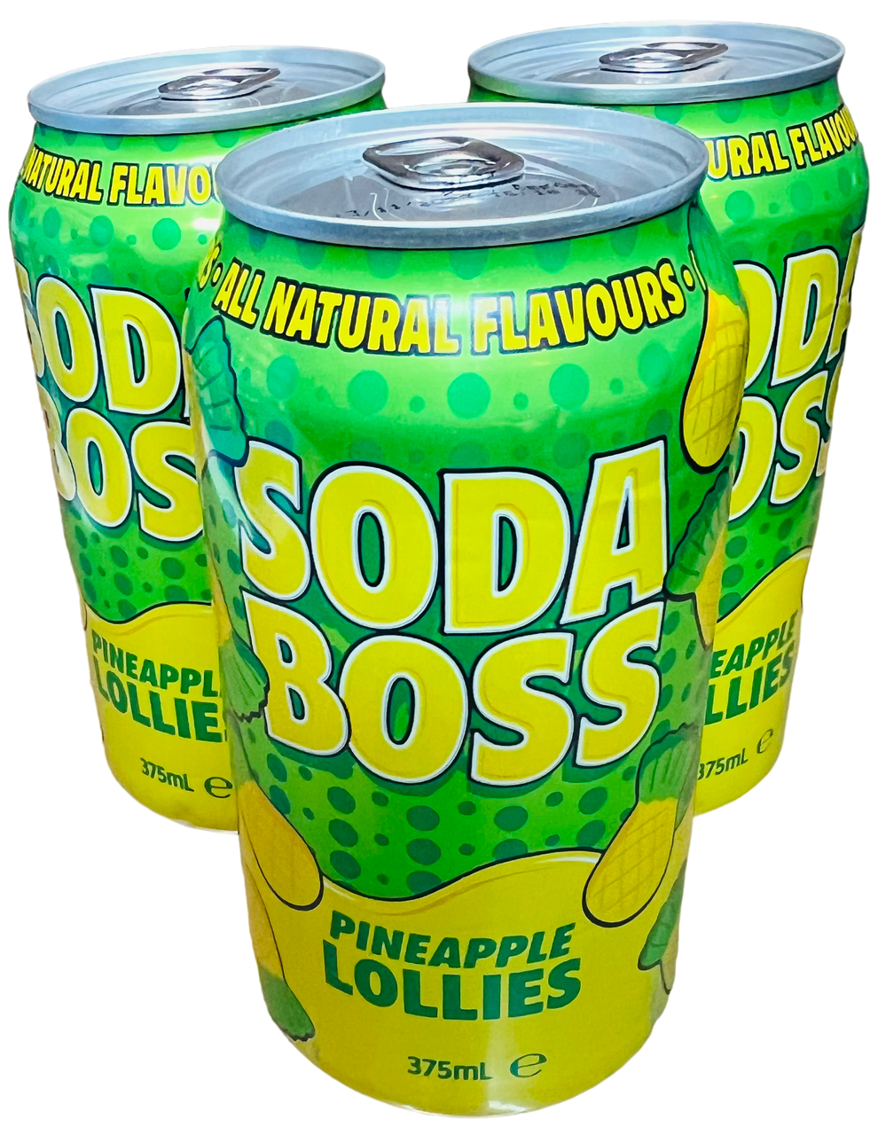 Soda Boss Pineapple Lollies (375ml) Tempting Sweets