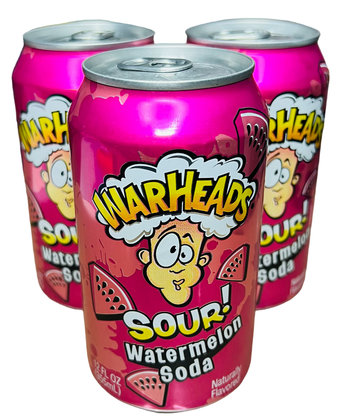 Warheads Sour Watermelon Soda 355ml Tempting Sweets 4633