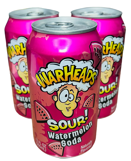Warheads Sour Watermelon Soda (355ml)