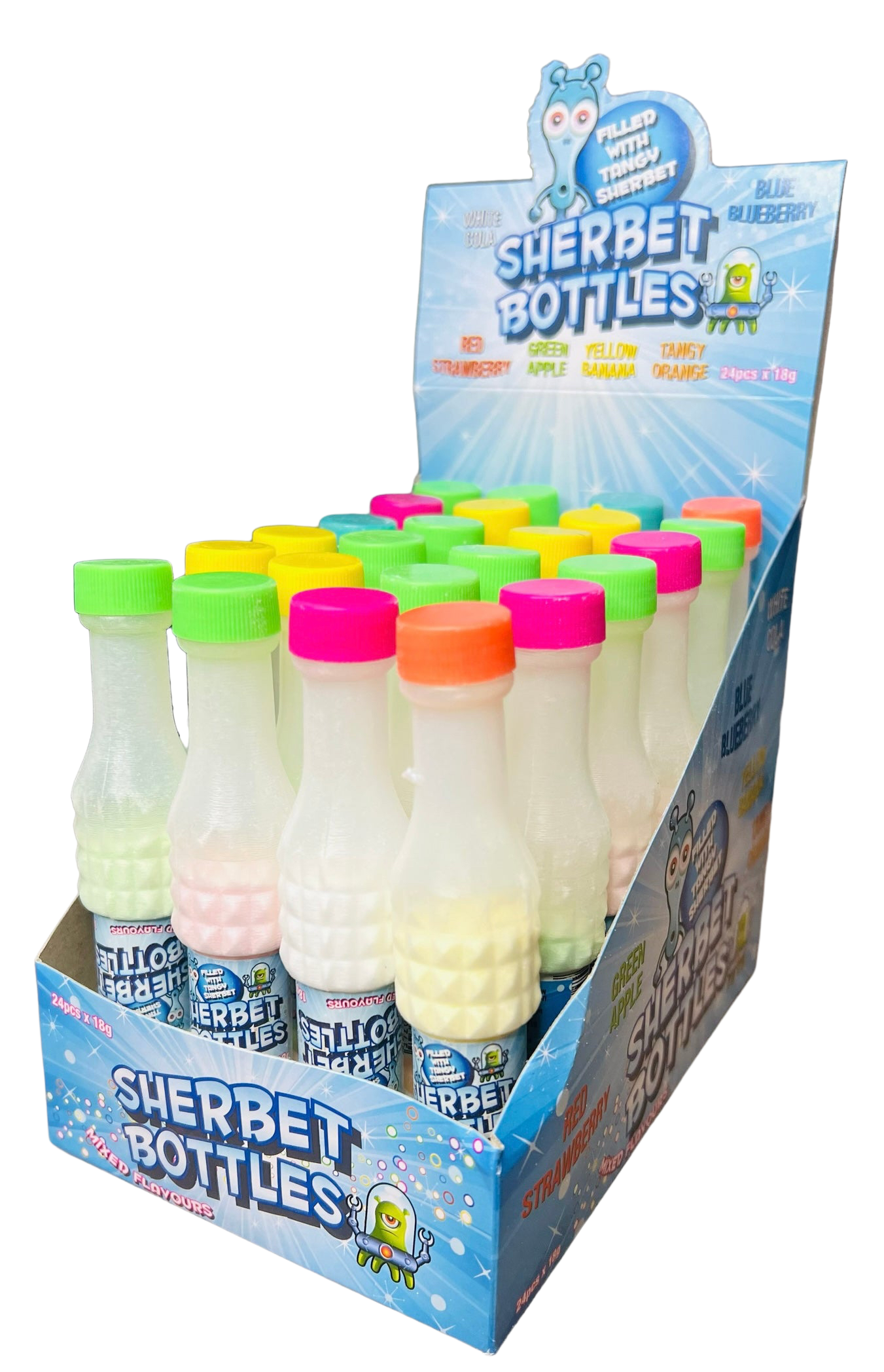 Sherbet Bottles Assorted Flavours (18g)