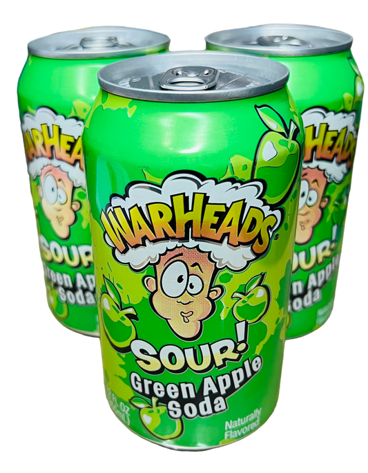 Warheads Sour Green Apple Soda(355ml)