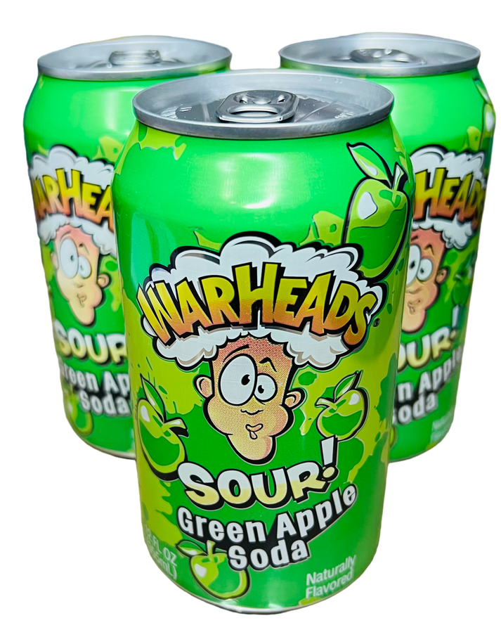 Warheads Sour Green Apple Soda(355ml) – Tempting Sweets