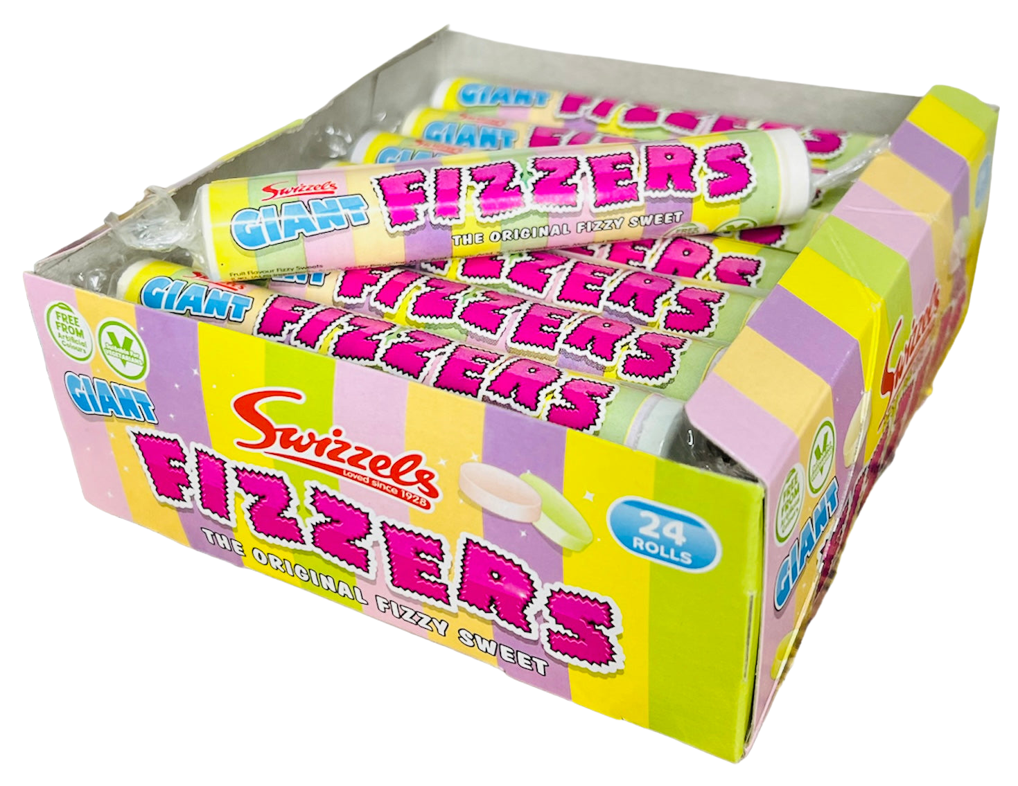 Swizzels Giant Fizzers (40g)(V) – Tempting Sweets