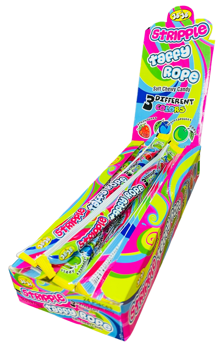 JoJo Taffy Rope Multicolour (25g) (GF)(BB 05/10/24) – Tempting Sweets