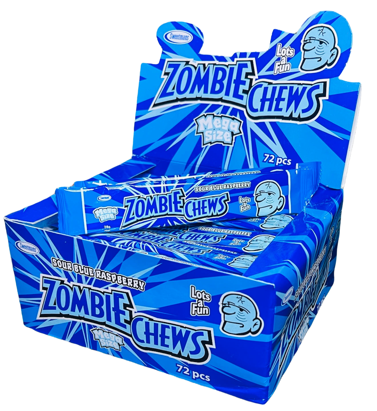 Zombie Chews Sour Blue Raspberry (28g)