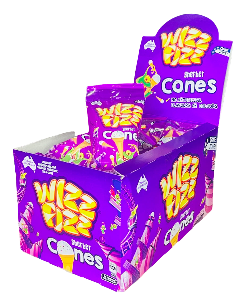 Wizz Fizz Sherbert Cones (14g)